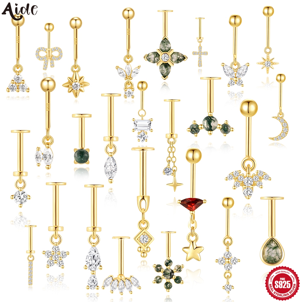 Body Jewelry Labret - Aide 925 スターリングシルバー ラブレット ピアス イヤリング