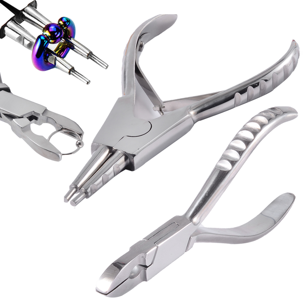 Body Jewelry Ring Opening Pliers - 1 個サージカルスチールプロフェッショナルリングオープニングツール閉鎖プライヤーツールジュエリーボディノーズリング BCR ツール穿刺ツールピアスキット