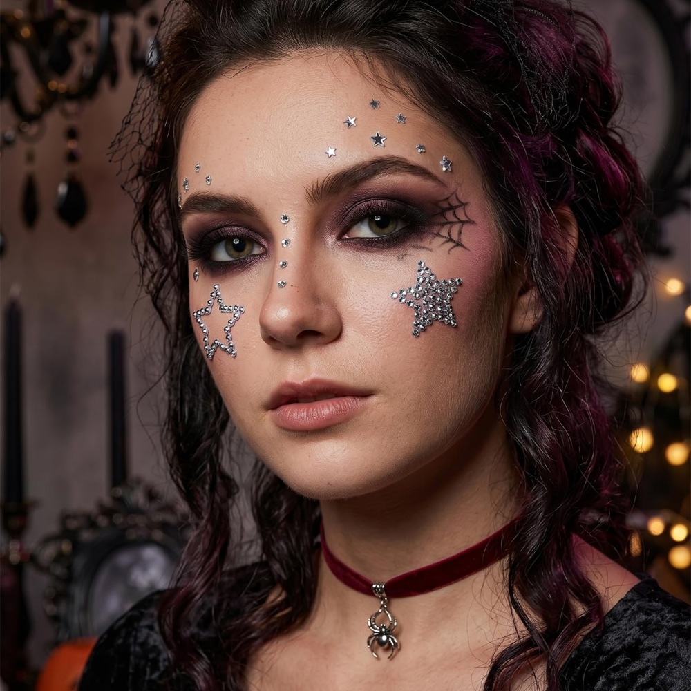 偽穿孔ボール貼り鼻釘偽眉毛唇カフメデューサリップ釘粘着星面宝 - Body Jewelry Labret のレビューと価格
