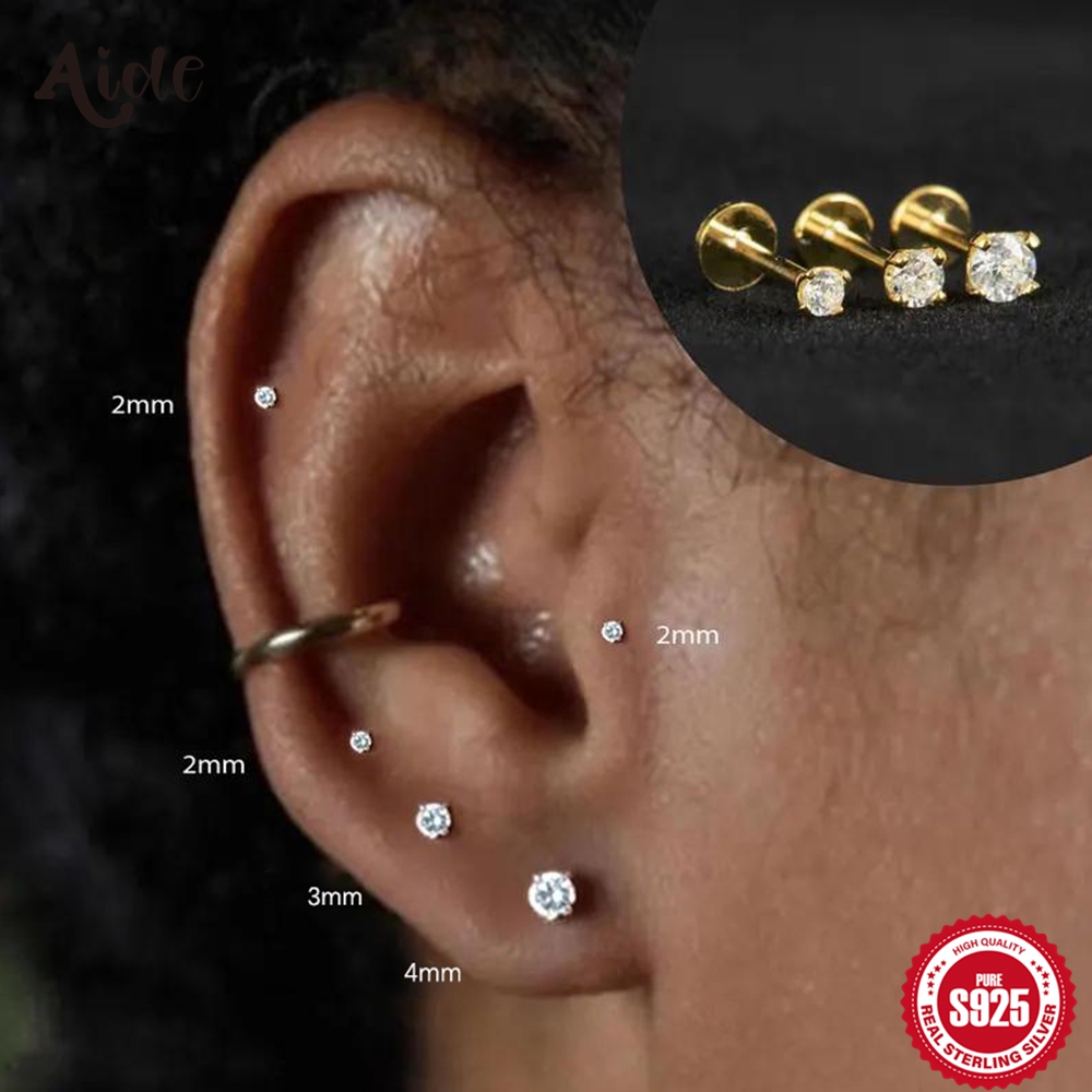 Aide 925スターリングシルバー モアサナイト ラブレッ - Body Jewelry Labret のレビューと価格