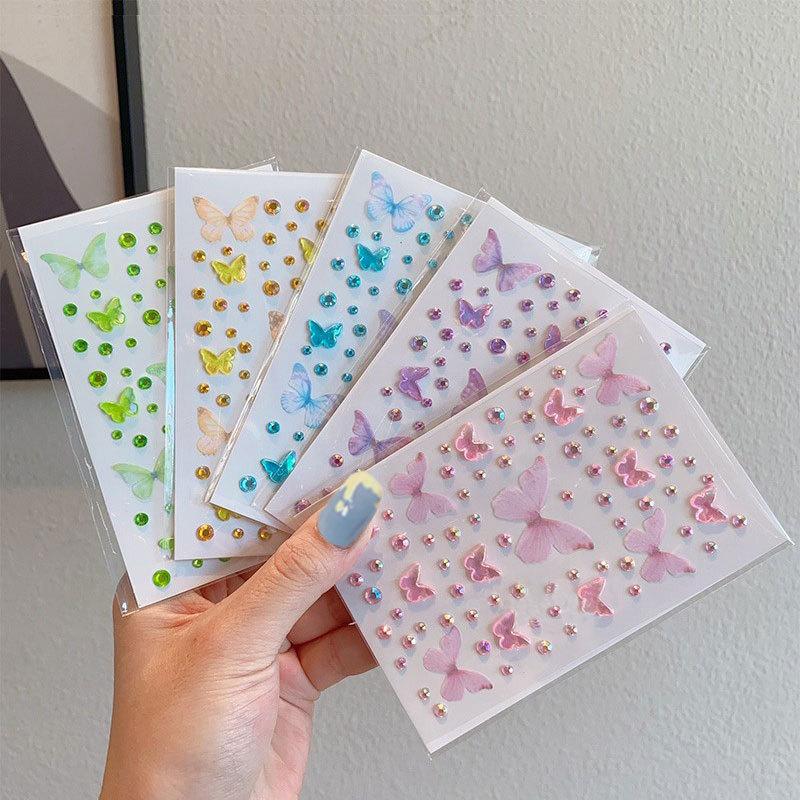 フェイスペインティングステッカー子供用女の子ステッカーグリッ - Body Jewelry Stickers のレビューと価格