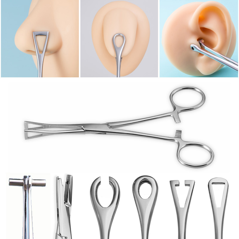 外科用鋼ボディピアスツール鉗子ニードルパイプクランプピンセッ - Body Jewelry Ring Opening Pliers のレビューと価格
