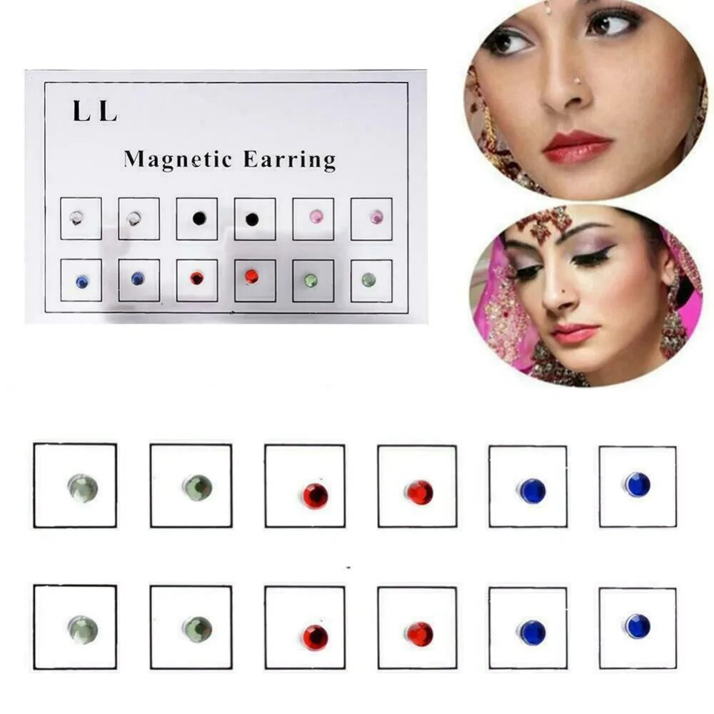 ドリルされていない磁気イヤリング,偽のイヤスタッド,耳珠,ア - Body Jewelry Labret のレビューと価格