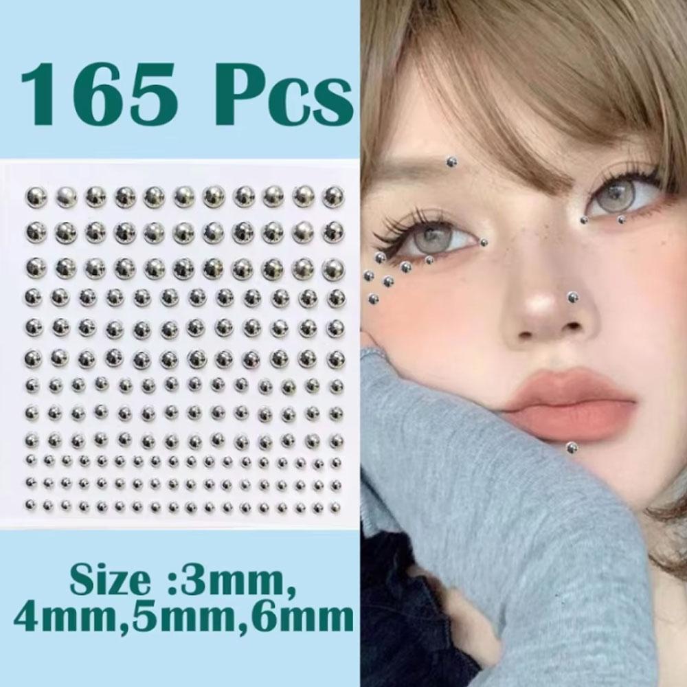1シートアクリルラインストーンステッカー、フェイクリップスタ - Body Jewelry Stickers のレビューと価格