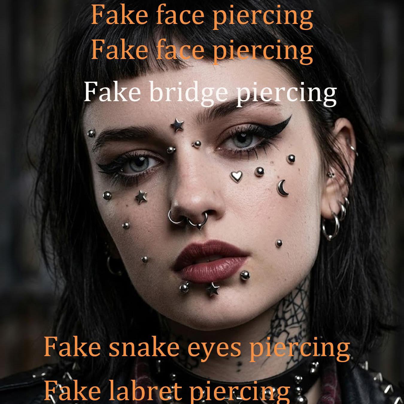 フェイクピアスボール、鼻ピアス、フェイク眉毛、リップフープ、 - Body Jewelry Labret のレビューと価格
