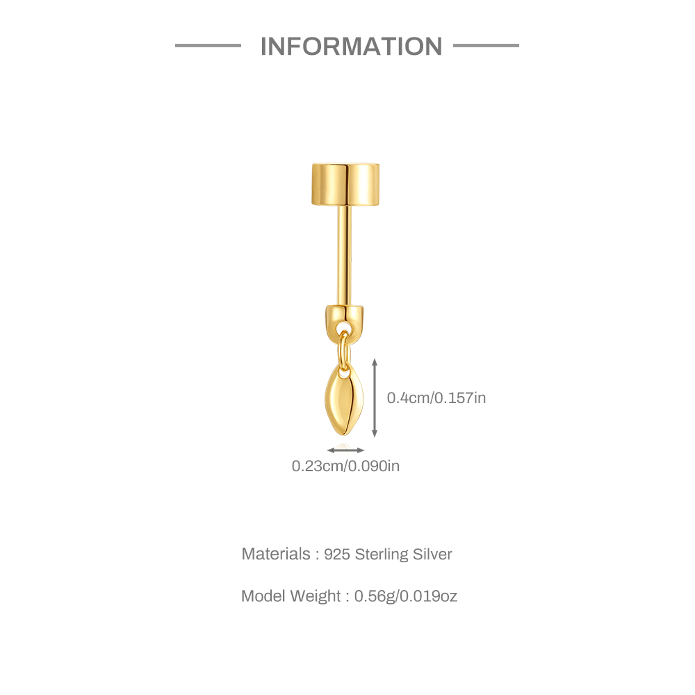 Aide-女性用の厚いネジ付きラブレットイヤリング,925ス - Body Jewelry Labret のレビューと価格