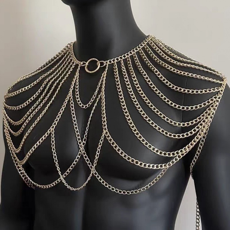 男性用ボディチェーン ジュエリー ランジェリー セクシーなメ - Body Jewelry Men のレビューと価格