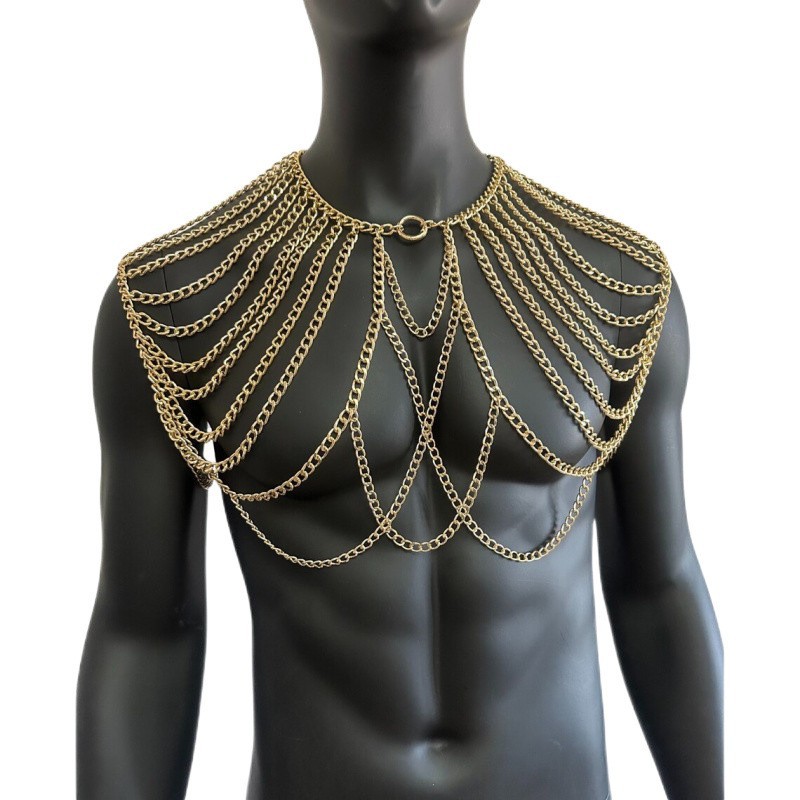 男性用ボディチェーン ジュエリー ランジェリー セクシーなメ - Body Jewelry Men のレビューと価格