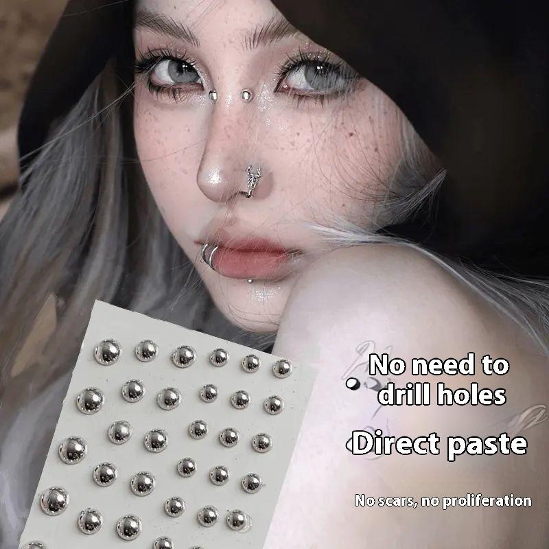 321 個非ピアスリップスタッドステッカー自己粘着防水再利用 - Body Jewelry Stickers のレビューと価格