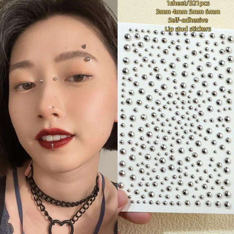 321 個非ピアスリップスタッドステッカー自己粘着防水再利用 - Body Jewelry Stickers のレビューと価格