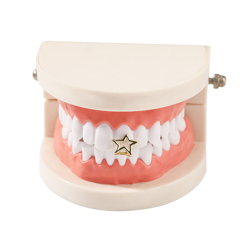 ハロウィン不規則な中空五角形スター歯 Grillz ヒップホ - Body Jewelry Men のレビューと価格