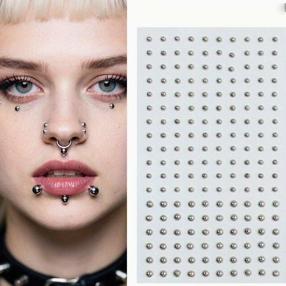 58-180個セット ノンピアスリップネイルステッカー 自己 - Body Jewelry Stickers のレビューと価格