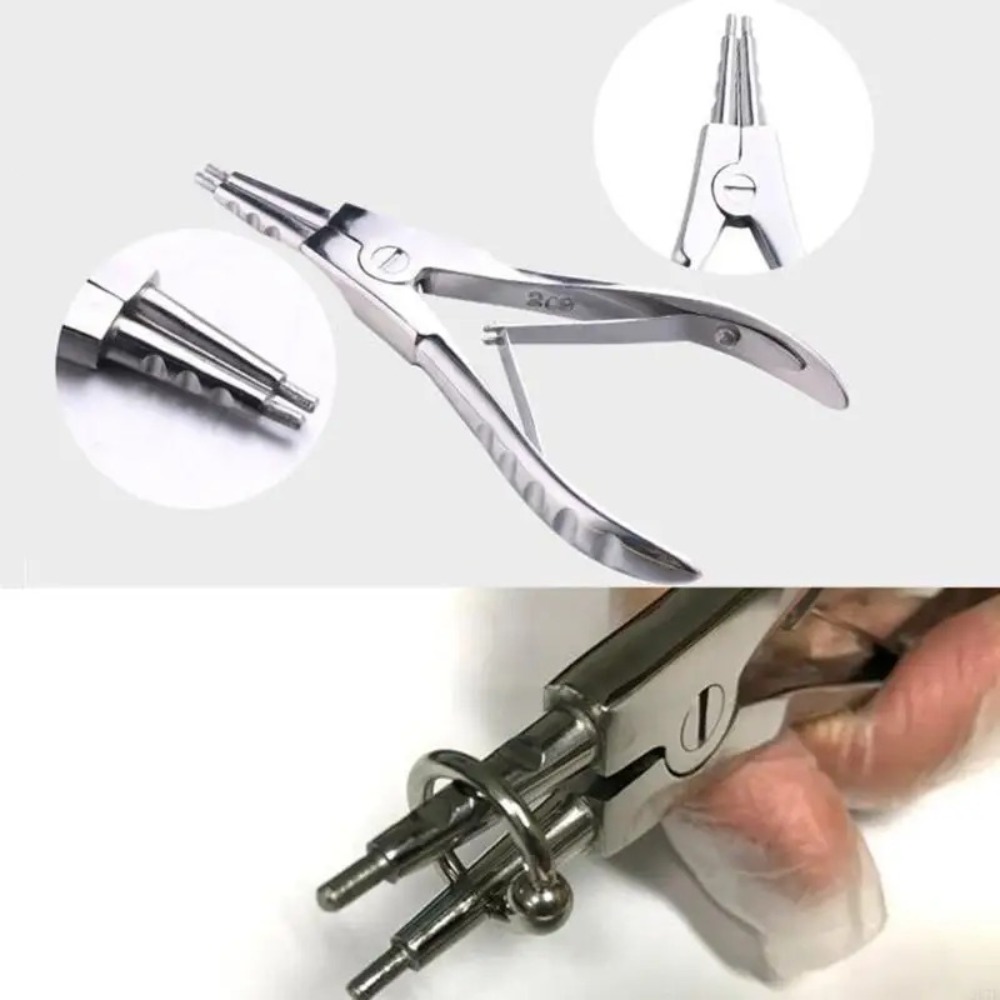 ステンレス製ボディピアスプライヤーセット。リングの開閉、セプ - Body Jewelry Ring Opening Pliers のレビューと価格