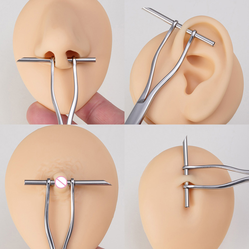 1pc外科用鋼ボディピアス鉗子ニードルパイプクランプピンセッ - Body Jewelry Ring Opening Pliers のレビューと価格