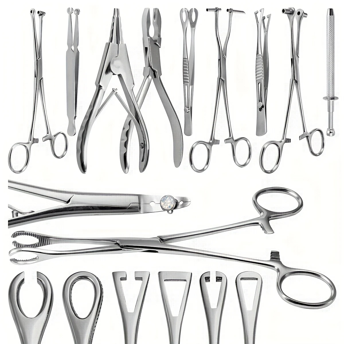 ボディピアスツールニードルパイプクランプ鉗子ピンセット開閉リ - Body Jewelry Ring Opening Pliers のレビューと価格