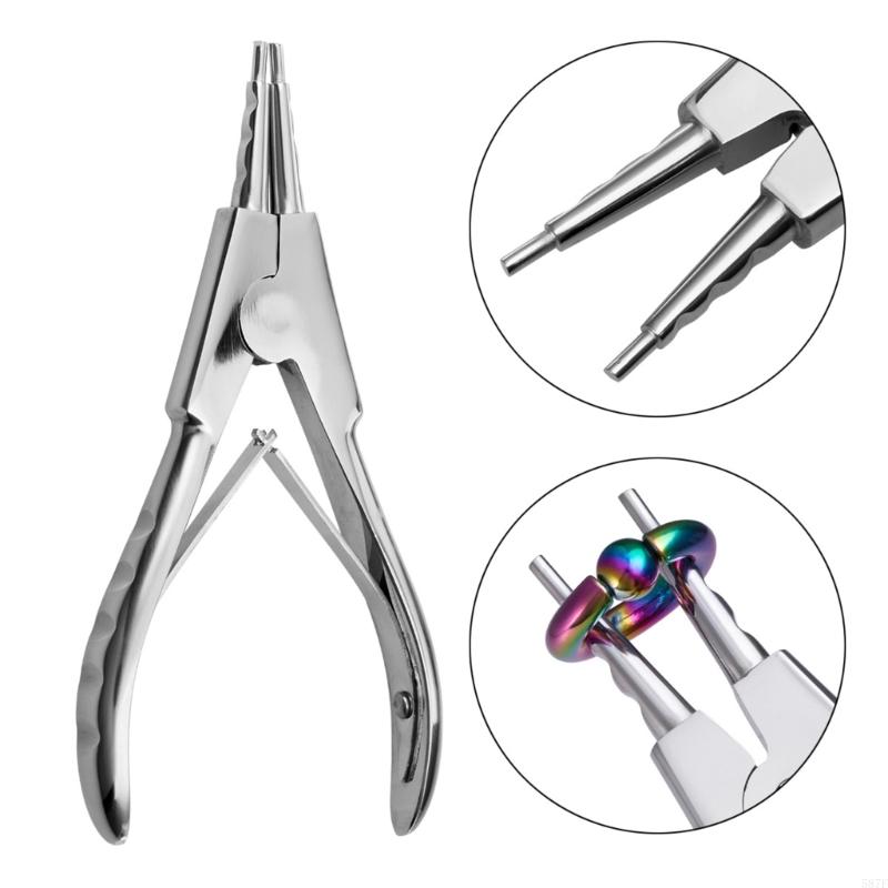 プロ用ボディピアスリング開閉用フレアリングプライヤー、ステン - Body Jewelry Ring Opening Pliers のレビューと価格