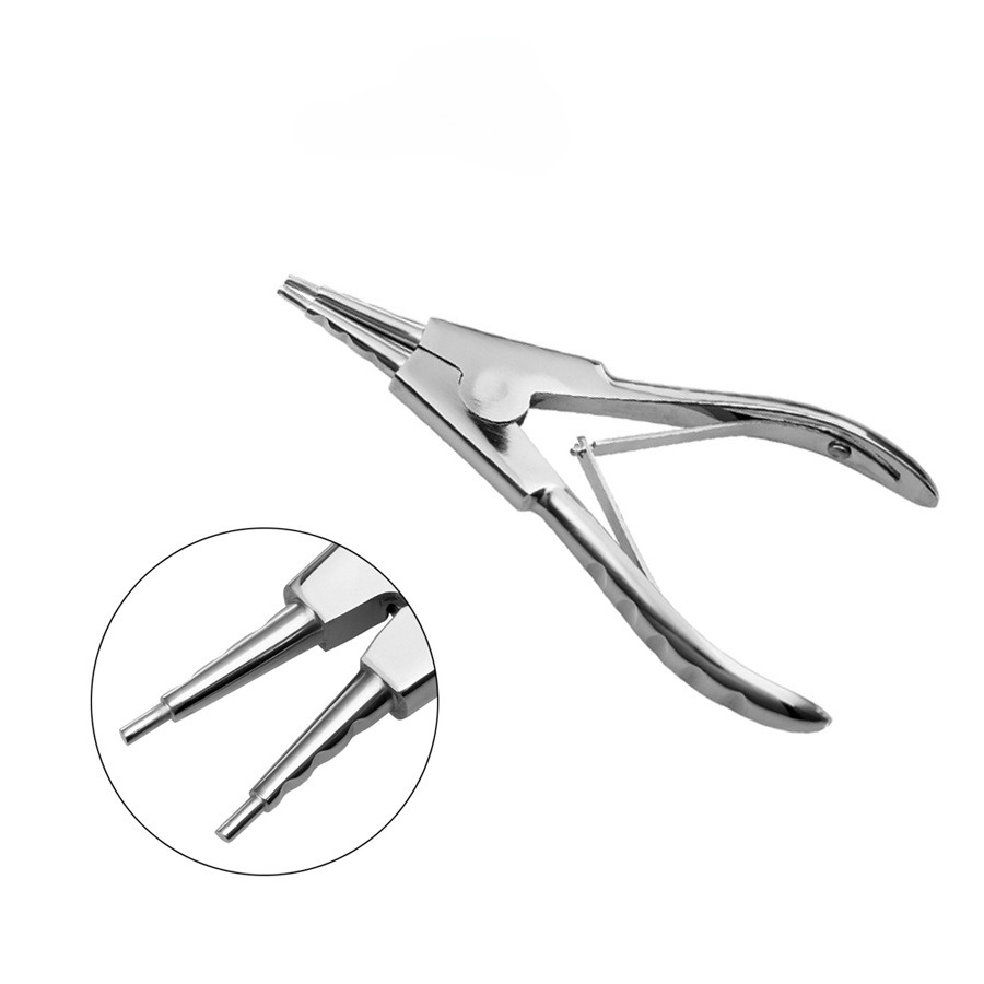 プロ用ボディピアスリング開閉用フレアリングプライヤー、ステン - Body Jewelry Ring Opening Pliers のレビューと価格