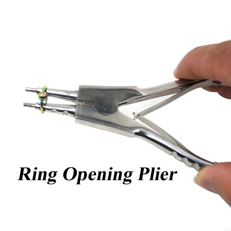 プロ用ボディピアスリング開閉用フレアリングプライヤー、ステン - Body Jewelry Ring Opening Pliers のレビューと価格