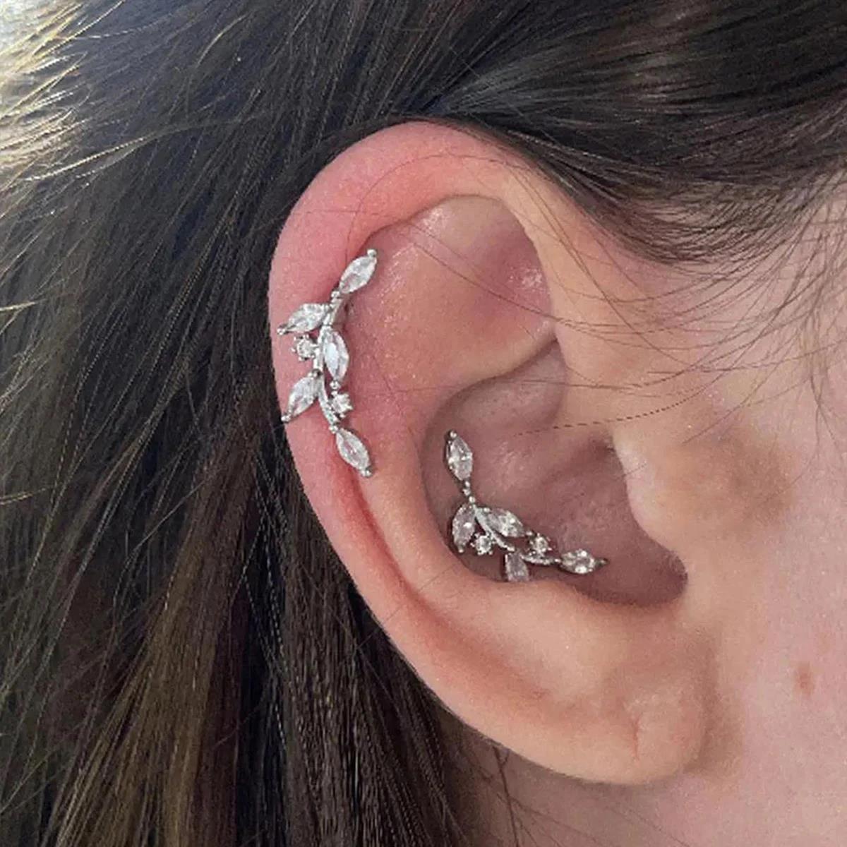 1PC 20G 軟骨ヘリックスイヤリング ホースアイキュービ - Body Jewelry Flat Back のレビューと価格
